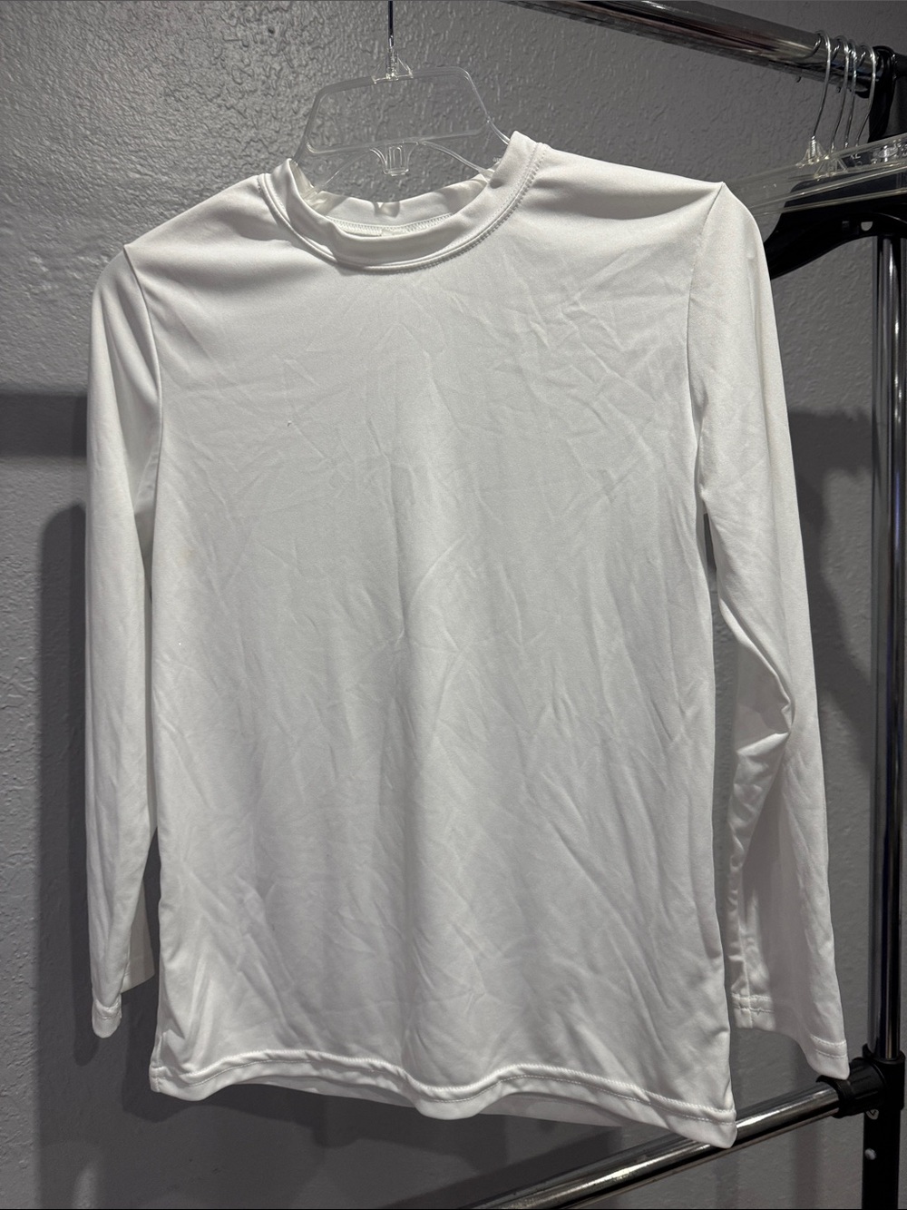 Kids' Long-Sleeve Swim Tee - White